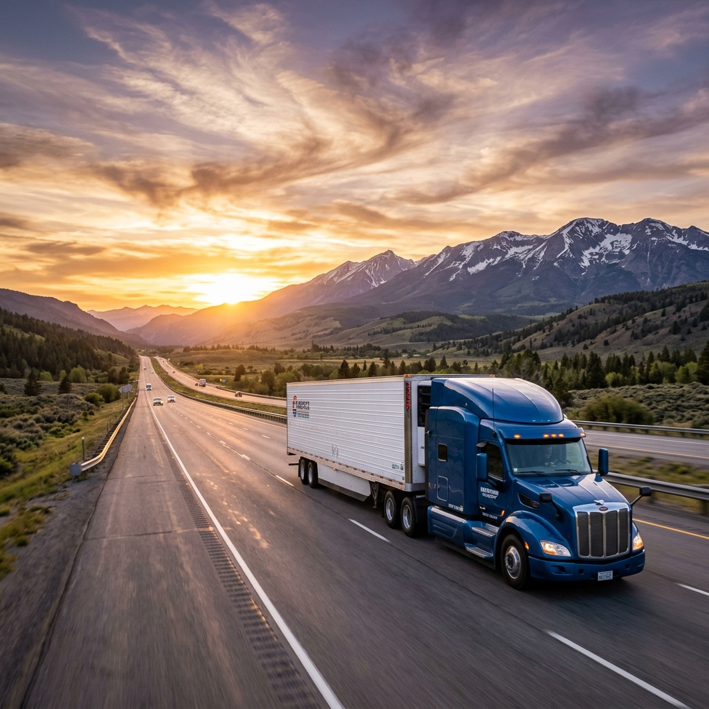 Alaska Logistics Full Width Semi Truck